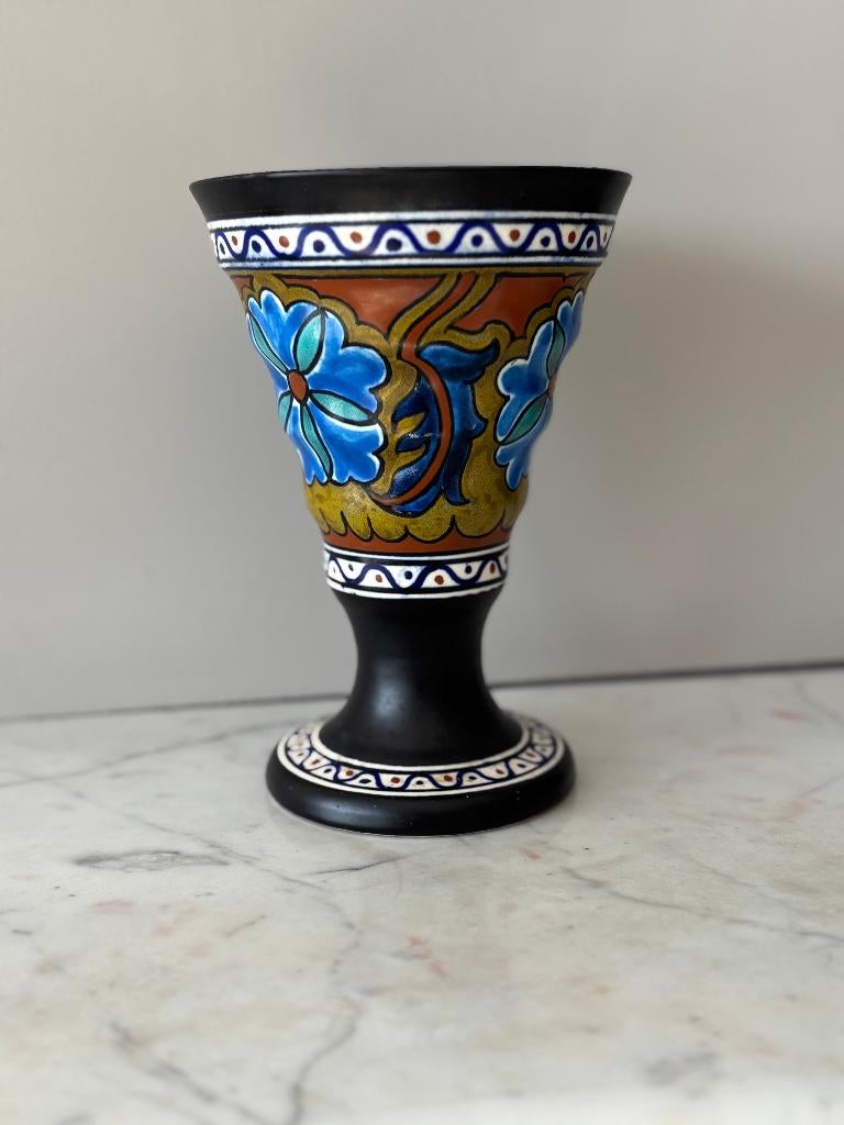GOUDS PLATEEL VAAS No 108, Antiek en Kunst, Ophalen of Verzenden