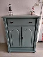 Nostalgische sierlijke meidenkast urban green, 1 of 2 laden, Ophalen, 50 tot 75 cm, 100 tot 150 cm