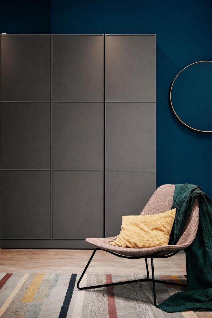 Ikea Pax kasten 150x201 antracietgrijs industriëel stoer, Gebruikt, 200 cm of meer, 150 tot 200 cm, Stoer industrieel modern neutraal