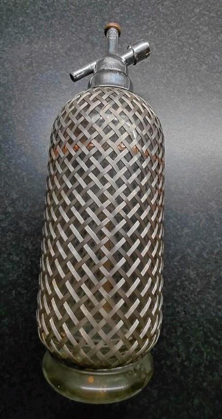 Vintage sifonfles / spuitfles - decoratief item, Antiek en Kunst, Antiek | Overige Antiek, Ophalen