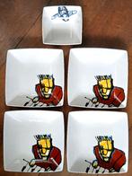 4 borden van Herman Brood en 1 schaaltje, Ophalen of Verzenden