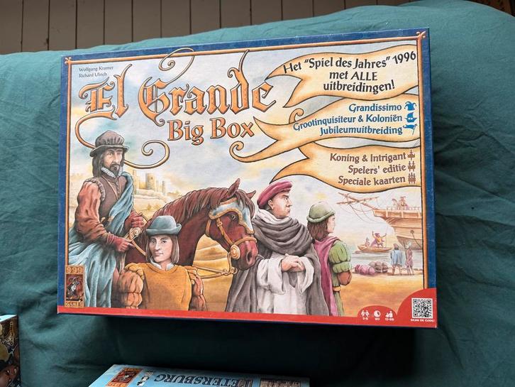 El Grande Bigbox - Bordspel Klassieker, Hobby en Vrije tijd, Gezelschapsspellen | Bordspellen, Zo goed als nieuw, Een of twee spelers