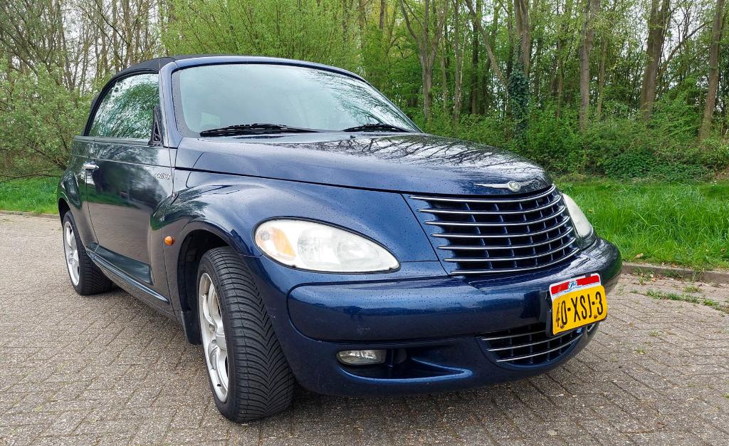 Chrysler 2005 Blauw, Auto's, Chrysler, Cabriolet, Leder, Handgeschakeld, Grijs