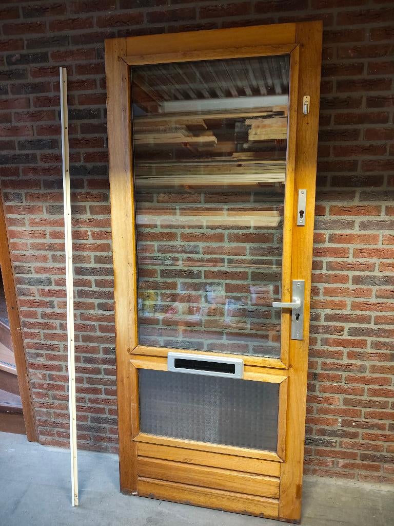 mooie voordeur met isolatieglas, Ophalen, Gebruikt, 80 tot 100 cm, Buitendeur