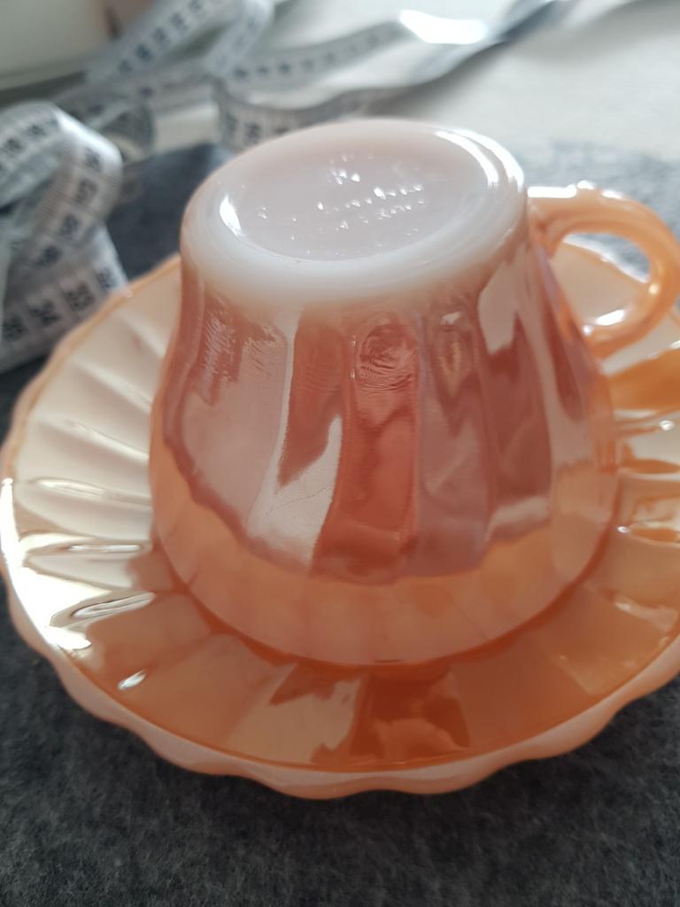 Servies vintage Fire King Anker Hocking, Huis en Inrichting, Keuken | Servies, Ophalen, Porselein, Overige stijlen, Kop(pen) en/of Schotel(s)