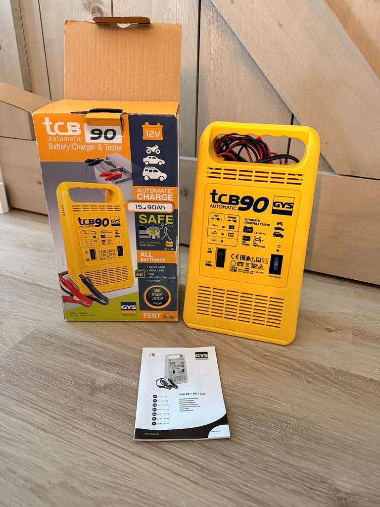 Automatische Acculader GYS TCB 90 – 12V – Zo goed als nieuw!, Ophalen of Verzenden, Zo goed als nieuw