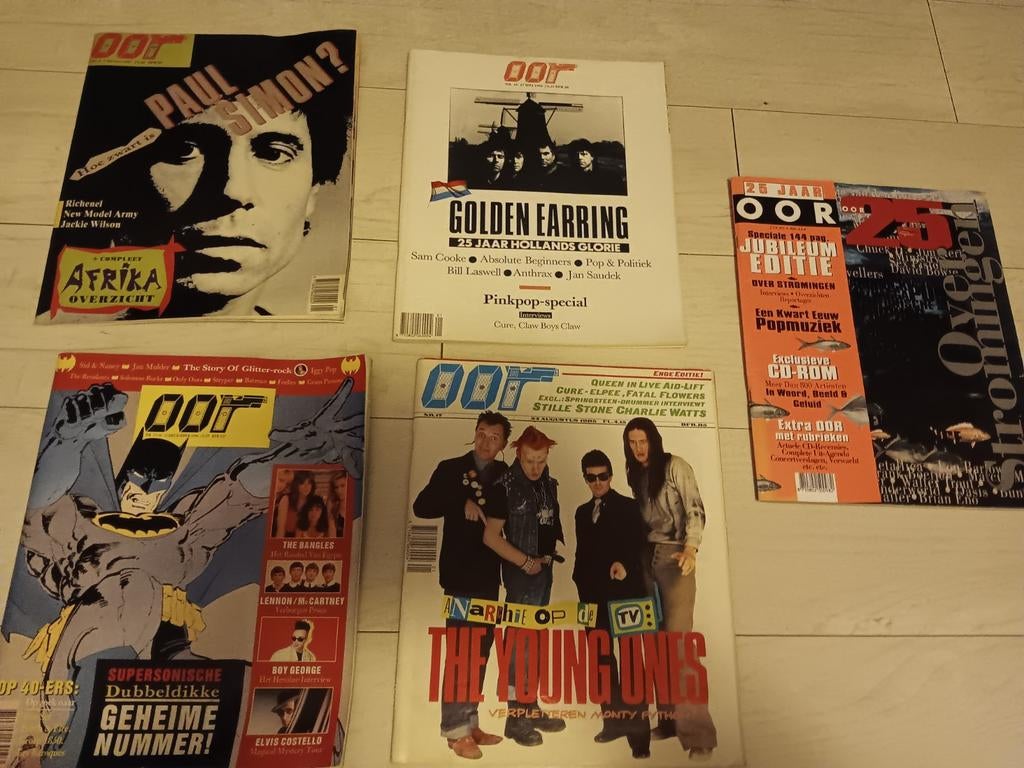 Oor magazine muziektijdschrift 5 x nieuwstaat, Ophalen of Verzenden, Zo goed als nieuw, Muziek, Film of Tv