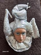 Zilver kleurig Venetiaans masker - wanddecoratie, Ophalen of Verzenden, Zo goed als nieuw