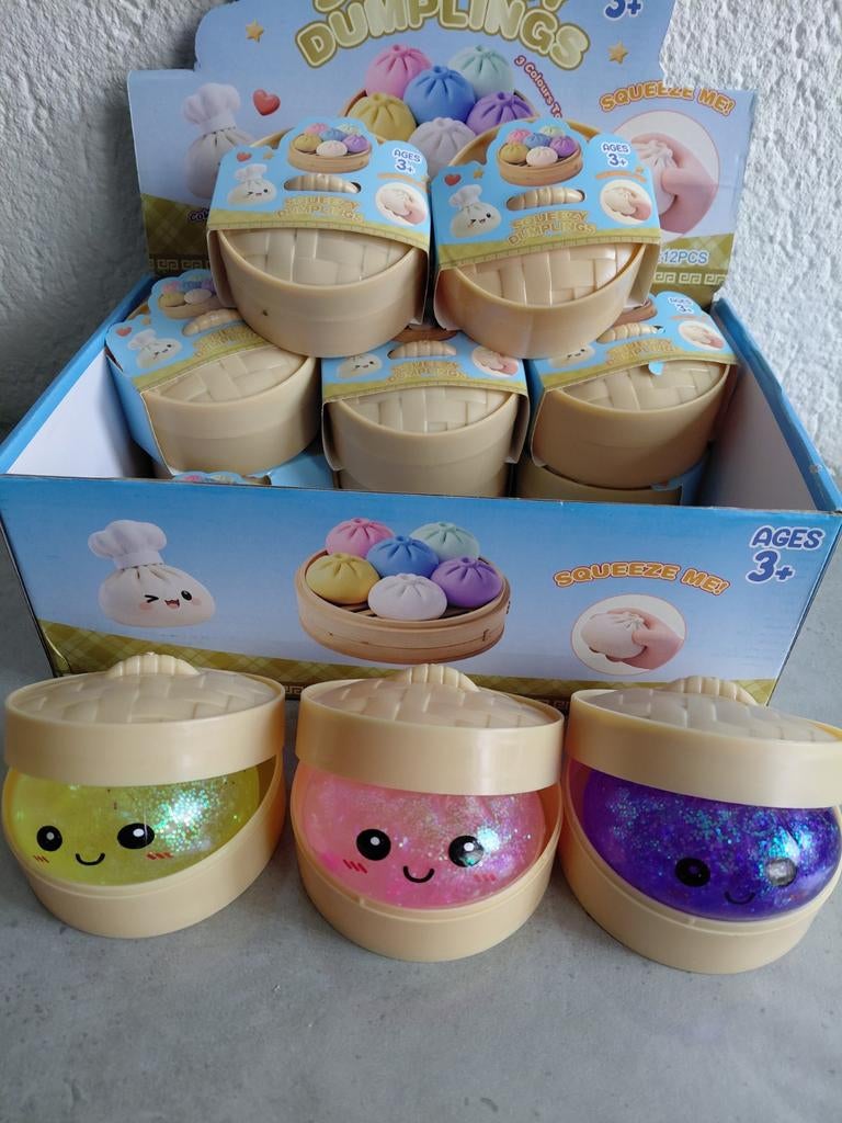 Dumpling Glitter Gr 8,5cm - 3 voor 17,- + gratis snoep!, Ophalen of Verzenden, Nieuw, Jongen of Meisje