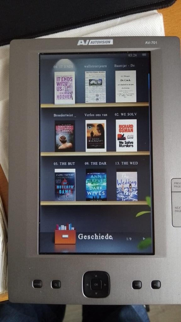 book reader A/ AUTO VISON AV 701 4 GB SD, Verzenden, Zo goed als nieuw, 10 inch of meer, 4 GB of minder
