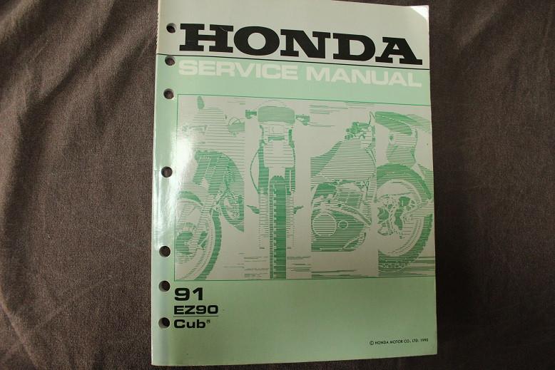 Honda EZ90 CUB 1991 motorcycle shop manual, Ophalen of Verzenden, Honda