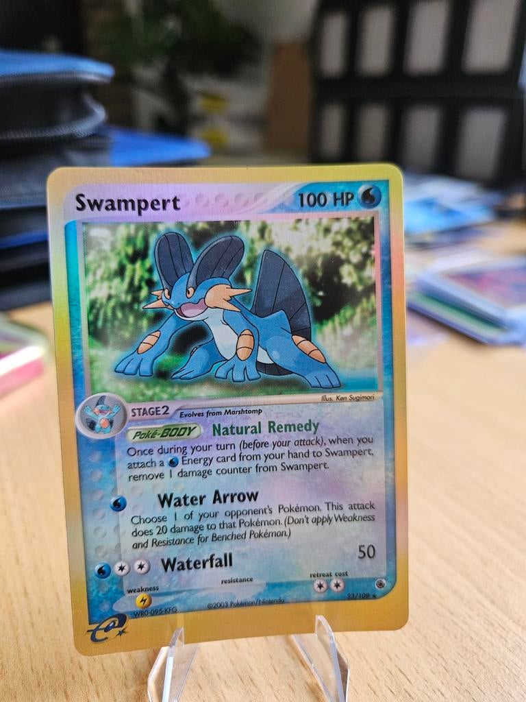 Swampert - 23 / 109 - reverse holo - EX Ruby & Sapphire, Ophalen of Verzenden