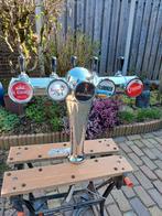 Tapkraan biertap met 5 kraanen en taplenzen, Verzamelen, Ophalen, Gebruikt, Reclamebord, Plaat of Schild, Overige merken