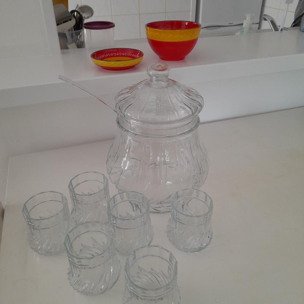 Glazen set voor o.a. Sangria of cocktails, Ophalen, Glas of Glazen, Overige stijlen, Glas