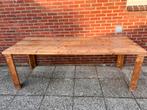 Gratis! Steigerhouten tafel 90 x 220, Ophalen, Zo goed als nieuw, Rechthoekig, Hout