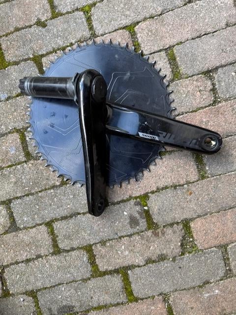 sram quarq powermeter 165mm crank, Ophalen of Verzenden, Zo goed als nieuw, Crankstel of Pedalen, SRAM