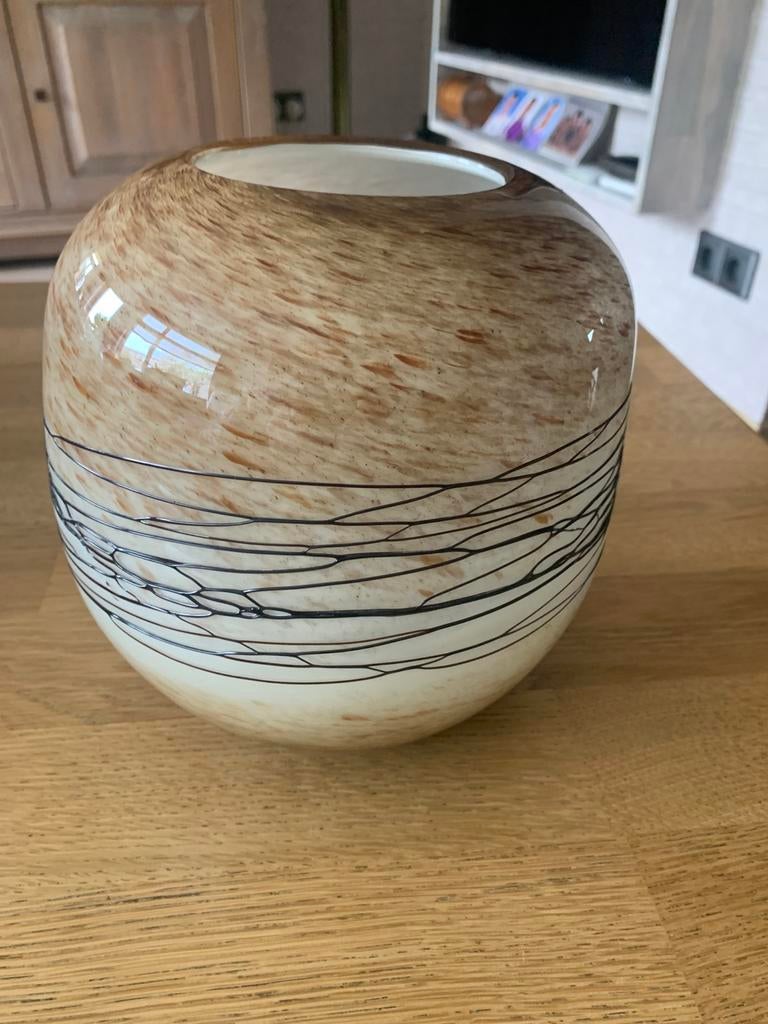 Vazen., Ophalen of Verzenden, Overige kleuren, Glas, Minder dan 50 cm