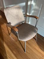 Fauteuil buisframe gispen stijl, Huis en Inrichting, Fauteuils, Ophalen, Gebruikt, Minder dan 75 cm, Stof