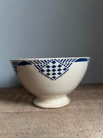 Franse spoelkom blauw motief, Ophalen of Verzenden