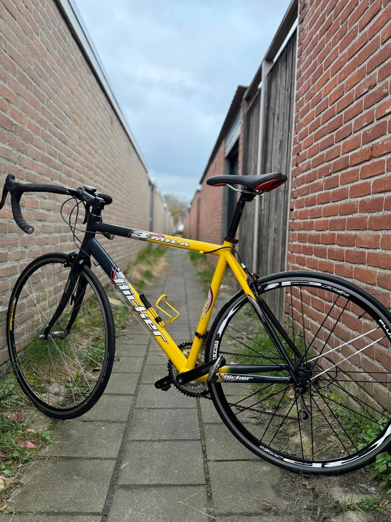 Hicker 3 Mila racefiets, 53cm frame, carbon voorvork, Overige merken, 28 inch, Aluminium, 49 tot 53 cm