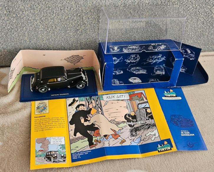 kuifje de citroen 15/6 de zonnebloem met certificaat, Verzamelen, Stripfiguren, Zo goed als nieuw, Beeldje of Figuurtje, Kuifje