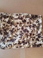 Coupon babyrib stof 2,5 meter - Bloemenprint, Hobby en Vrije tijd, Stoffen en Lappen, Bruin, Ophalen of Verzenden, Ribstof, 30 tot 120 cm