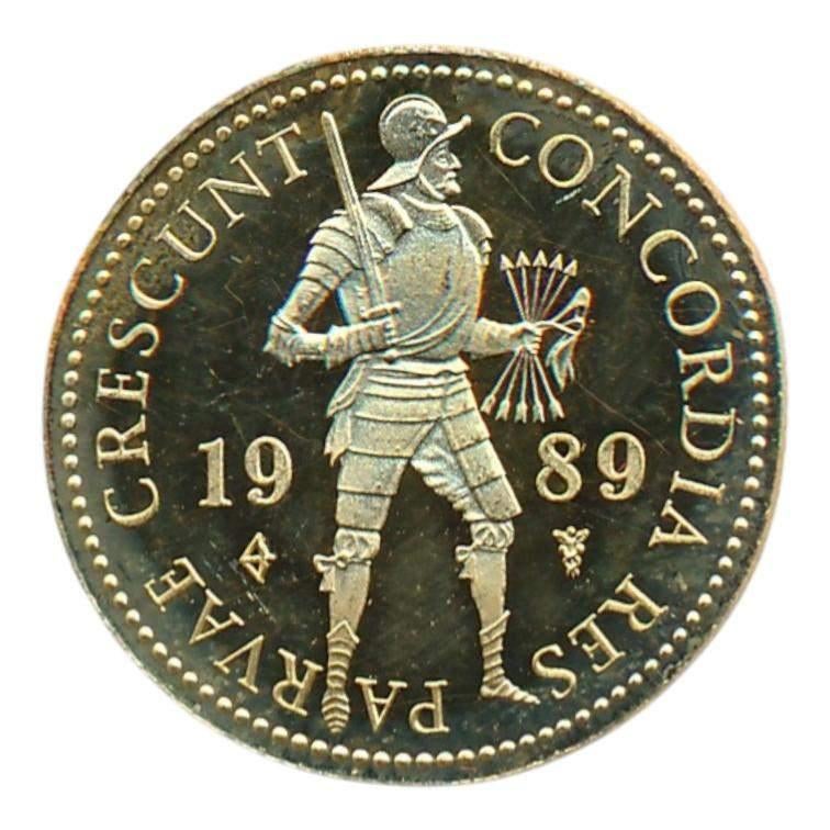 Nederland Gouden Dukaat 1989, Postzegels en Munten, Ophalen of Verzenden, Goud