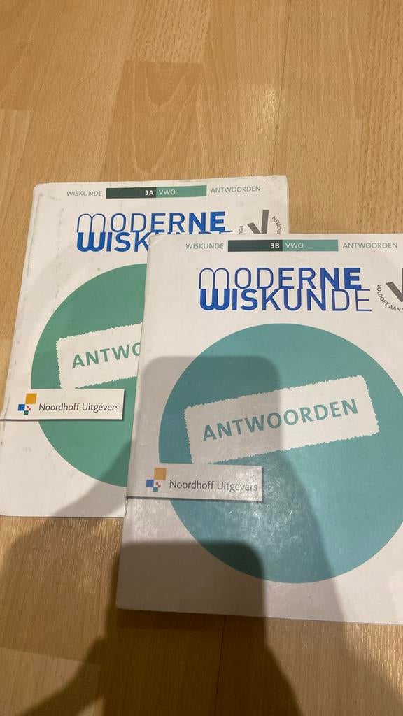 Moderne Wiskunde 3 VWO Antwoordenboek A + B 10e editie, Ophalen of Verzenden, Zo goed als nieuw, VWO, Wiskunde A