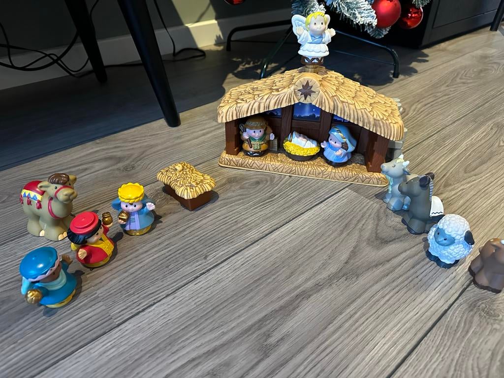 Little people kerststal, Kinderen en Baby's, Ophalen of Verzenden, Zo goed als nieuw, Speelset, Met licht