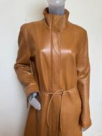 VentCouvert cognac lams lederen mantel - 40, Verzenden, Zo goed als nieuw, Maat 38/40 (M), Bruin