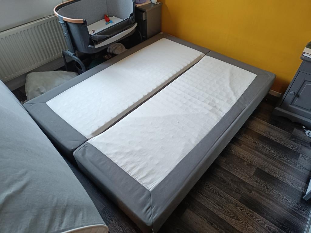Ikea boxspring, Ophalen, Gebruikt, Tweepersoons, 200 cm