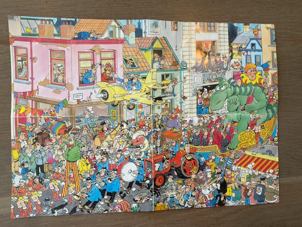 Jan van Haasteren.  Carnaval. 1500 stukjes, Ophalen of Verzenden, 500 t/m 1500 stukjes, Gebruikt, Legpuzzel