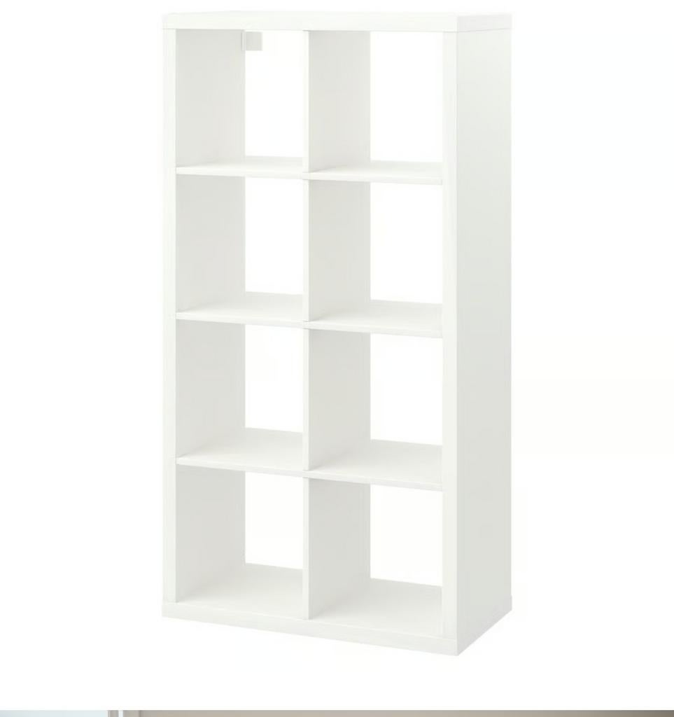 Witte open kast met 8 vakken, Huis en Inrichting, Ophalen, Gebruikt, 25 tot 50 cm, Met deur(en)