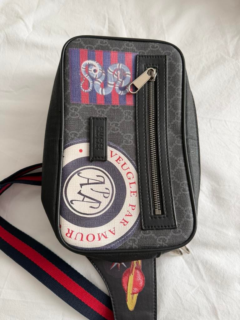 Gucci Belt Bum Bag, Sieraden, Tassen en Uiterlijk, Tassen | Schoudertassen, Zwart, Nieuw, Leer, Ophalen