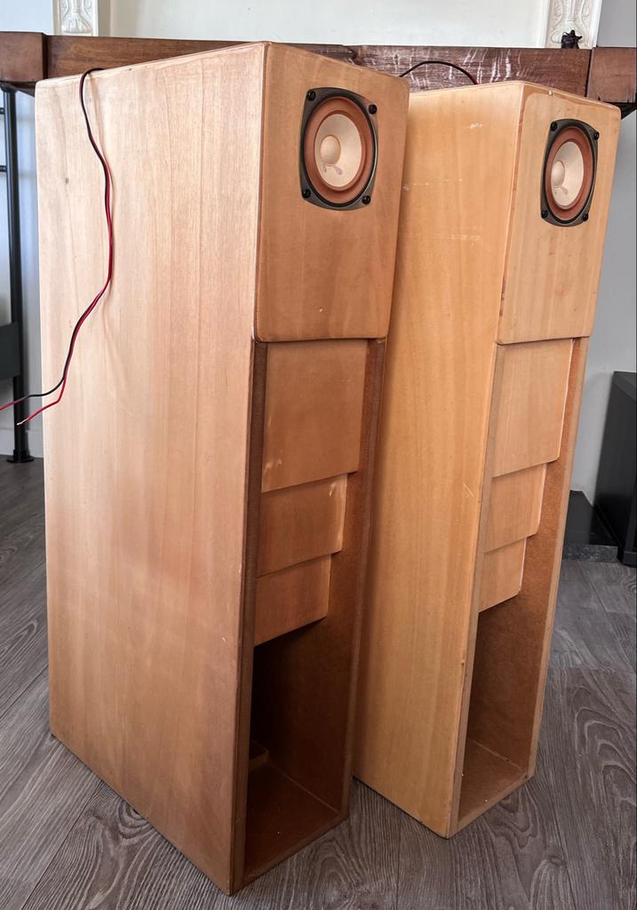 Fostex FE126EN Back Loaded Horn Luidsprekers, Gebruikt, Minder dan 60 watt, Front, Rear of Stereo speakers, Ophalen