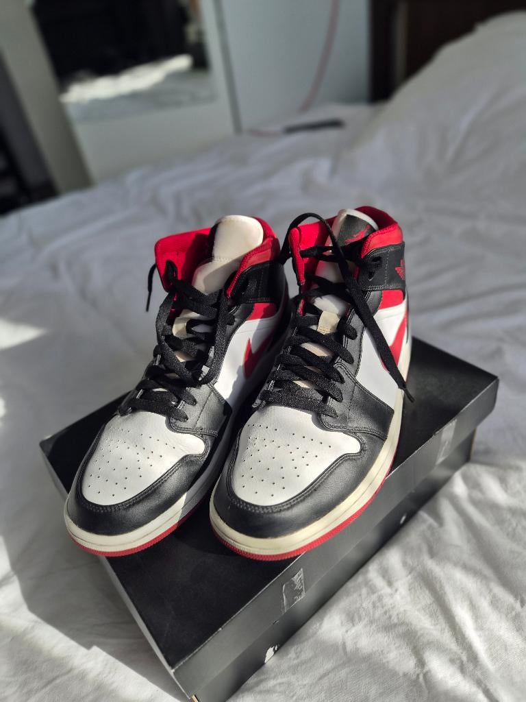 Air Jordan 1 Mid, Kleding | Heren, Schoenen, Ophalen, Wit, Air Jordan, Sneakers of Gympen
