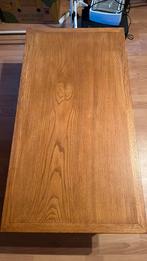 Eiken salontafel met schuiflade. T.e.ab., Huis en Inrichting, Tafels | Salontafels, Ophalen, 100 tot 150 cm, Eikenhout, 50 tot 100 cm