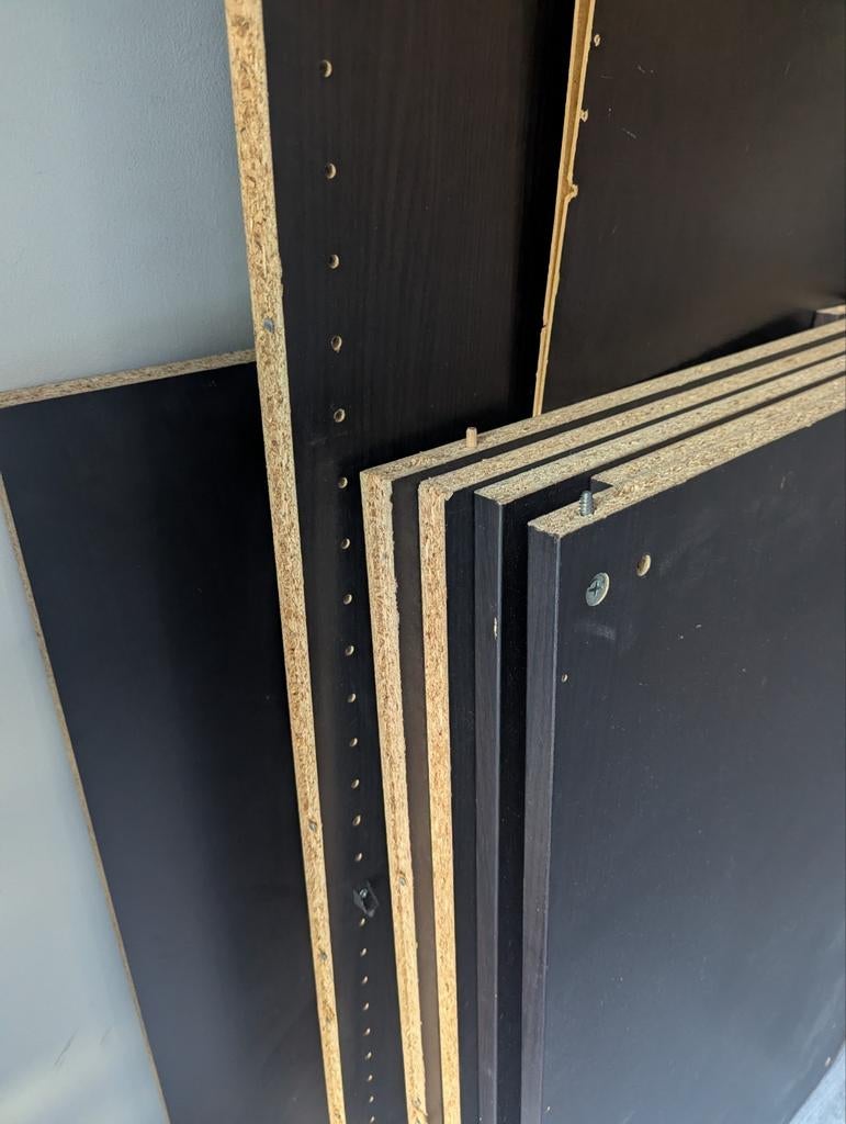 Ikea PAX kledingkast 100x59x236cm antraciet + spiegeldeur, Ophalen, Met deur(en), 200 cm of meer, 50 tot 100 cm