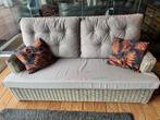 Mooie rieten loungeset voor buiten, Ophalen, Zo goed als nieuw, Bank