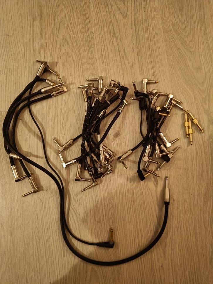 28 stuks 6.3 jack instrumentkabels patchkabels, Muziek en Instrumenten, Effecten, Zo goed als nieuw, Ophalen of Verzenden