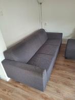 3-zitsbank + hocker, Huis en Inrichting, Banken | Bankstellen, Ophalen, Gebruikt, Driepersoons, 75 tot 100 cm