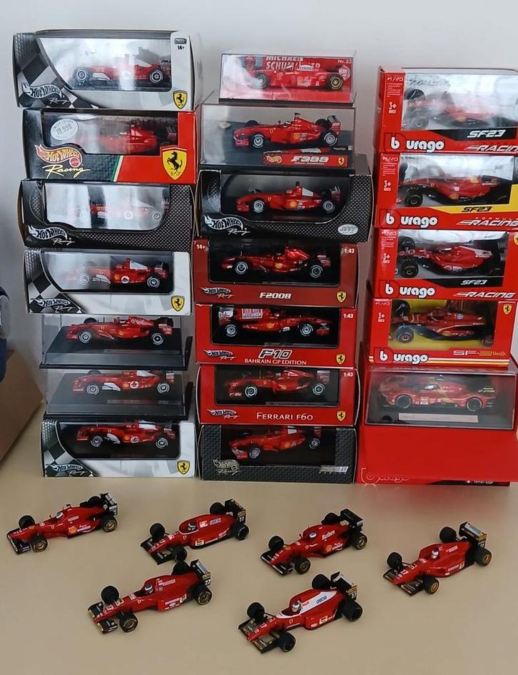 Ferrari F1 Schaalmodellen Collectie (set), Hobby en Vrije tijd, Modelauto's | 1:43, Zo goed als nieuw, Auto, Overige merken, Verzenden