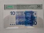 Nederland 10 Gulden Frans Hals Bullseye 50 PMG, 10 gulden, Verzenden