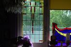 Antiek glas in lood panelen, Ophalen