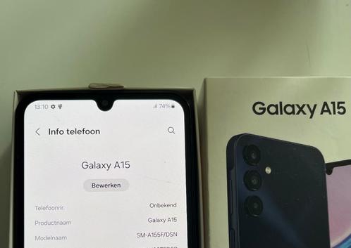 Tte koop of ruilen En ZGAN Samsung A15. 128gb zwarte kleur, Telecommunicatie, Mobiele telefoons | Samsung, Zo goed als nieuw, Galaxy A