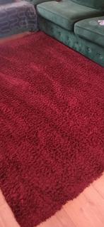 Aubergine hoogpolig vloerkleed, Ophalen, Gebruikt, 150 tot 200 cm, 200 cm of meer