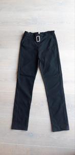 Zwarte broek met zilveren gesp in maat S, Ophalen of Verzenden, Zo goed als nieuw, Maat 36 (S), Zwart