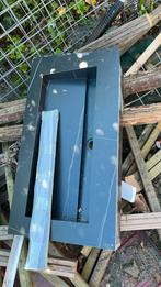 Wasbak zwart geaderd. Deel afgebroken, zie foto., Huis en Inrichting, Badkamer | Badkamermeubels, Zo goed als nieuw, Minder dan 100 cm