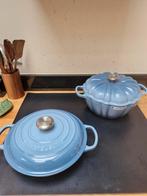 Le creuset champagnard 'chambray' 26cm, Ophalen of Verzenden, Nieuw, Gietijzer, Koekenpan of Braadpan