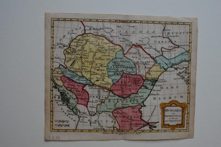 HONGARIJE Landkaart Mooie Kopergravure 1795 M.A. LOTTER E11, Antiek en Kunst, Kunst | Etsen en Gravures, Verzenden